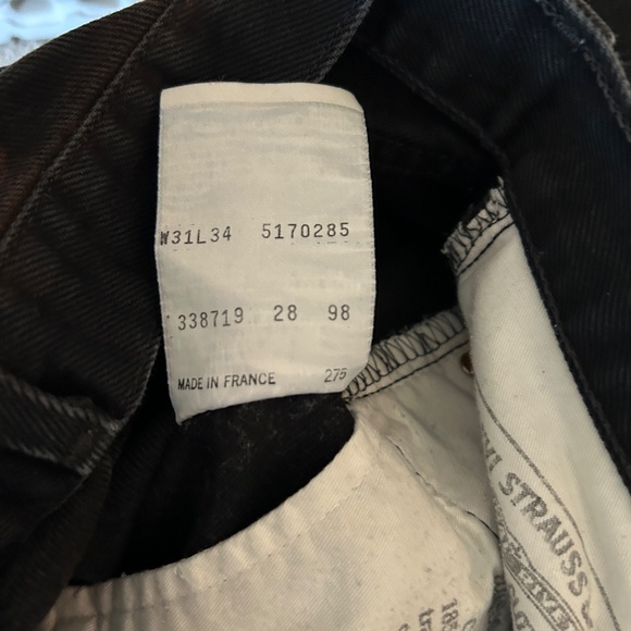 Vintage Black Levi's 517 Jeans from 1998, Tag 31x34, Actual 31x31 - Picture 4 of 10